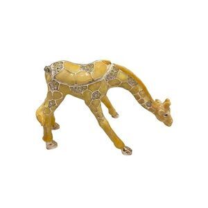 Cristiani Collezione Giraffe Decorative Trinket Box 3 X 4 Inch